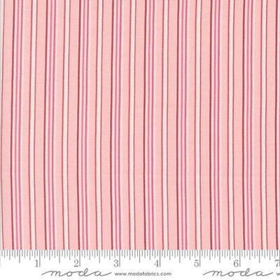 Moda Fabrics A Very Sweet Christmas Christmas Stripe Stripes Quilting Cotton Fabric- Pink