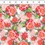 In the Beginning Decoupage Roses Quilting Cotton Fabric- Red