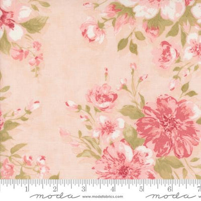 Moda Fabrics Muse Rose Garden Florals Quilting Cotton Fabric- Blush