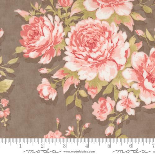Moda Fabrics Muse Rose Garden Florals Quilting Cotton Fabric- Slate - Sold by the Yard!