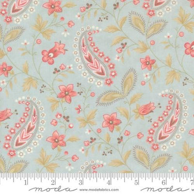 Moda Fabrics Muse Paisley Vine Paisley Quilting Cotton Fabric- Sky
