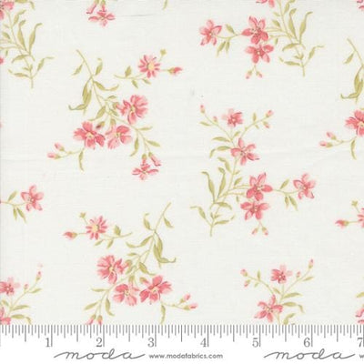 Moda Fabrics Muse Flower Picking Florals Quilting Cotton Fabric- Porcelain