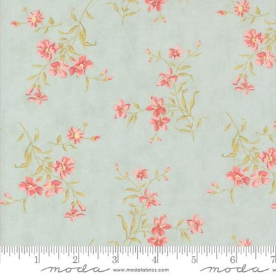 Moda Fabrics Muse Flower Picking Florals Quilting Cotton Fabric- Sky