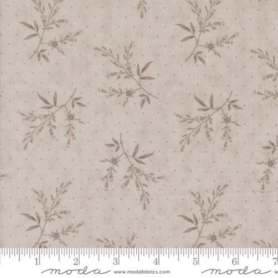 Moda Fabrics Muse Flower Silhouette Florals Dots Quilting Cotton Fabric- Stone