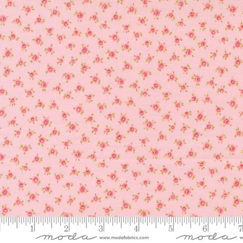 Moda Fabrics Memory Lane Little Posies Small Floral Quilting Cotton Fabric- Blush