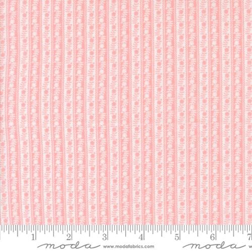 Moda Fabrics Memory Lane Ric Rac Stripe Stripes Quilting Cotton Fabric- Pink
