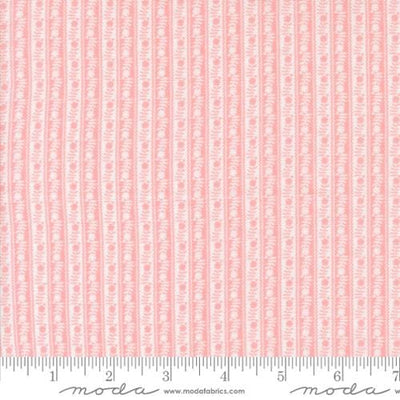 Moda Fabrics Memory Lane Ric Rac Stripe Stripes Quilting Cotton Fabric- Pink