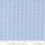Moda Fabrics Memory Lane Ric Rac Stripe Stripes Quilting Cotton Fabric- Blue