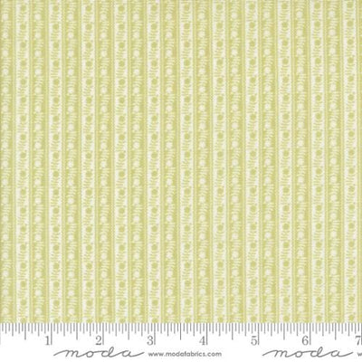 Moda Fabrics Memory Lane Ric Rac Stripe Stripes Quilting Cotton Fabric- Leaf