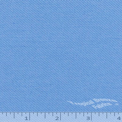 Lightweight Light Blue Poly Cotton Twill Fabric