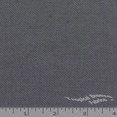 Lightweight Charcoal Poly Cotton Twill Fabric