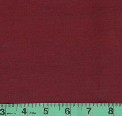 Solid Red/Burgundy Shirting Cotton Nylon Fabric - 49" wide
