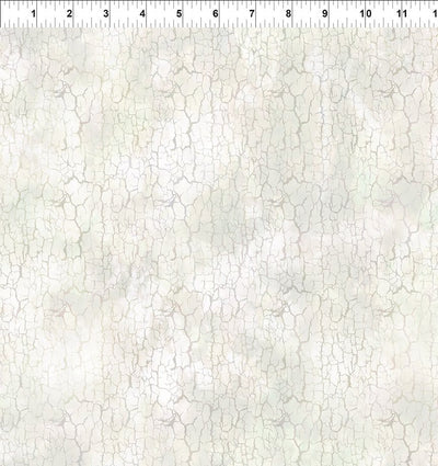 In The Beginning Carpet Bag Romance Crackle Quilting Cotton Fabric- Cream