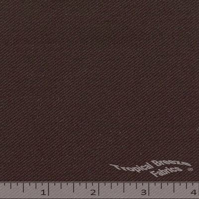 Lightweight Brown Poly Cotton Twill Fabric - 1 yd