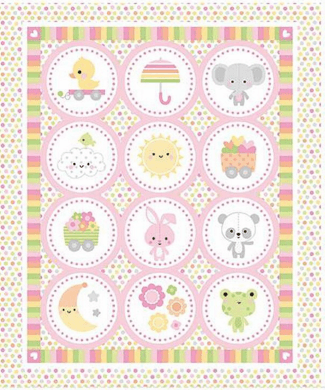 Bundle of Joy Panel (29 3/4" x 35 1/2") Double Lush Velvet - No Fray Edge