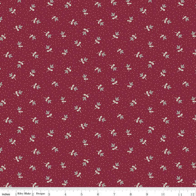 Riley Blake Heartfelt Ditsy Ruby Quilting Cotton Fabric- Ruby