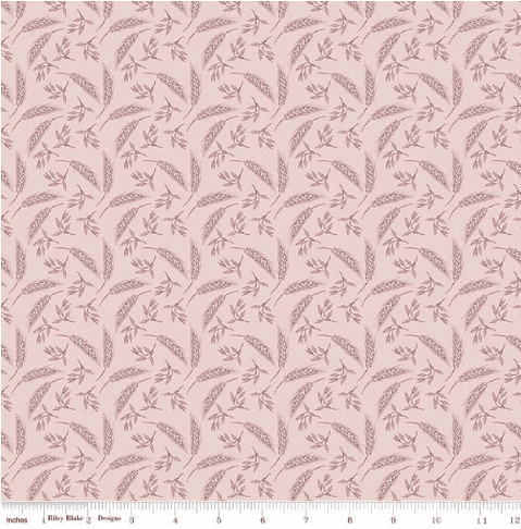 Riley Blake A Walk on the Prairie Wheat Quilting Cotton Fabric- Dusty Pink