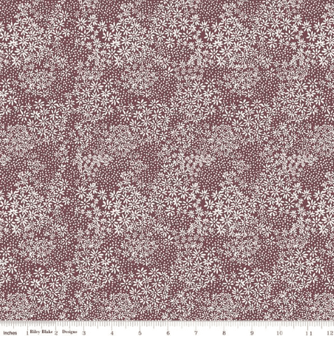 Riley Blake A Walk on the Prairie Silhouette Quilting Cotton Fabric- Marsala