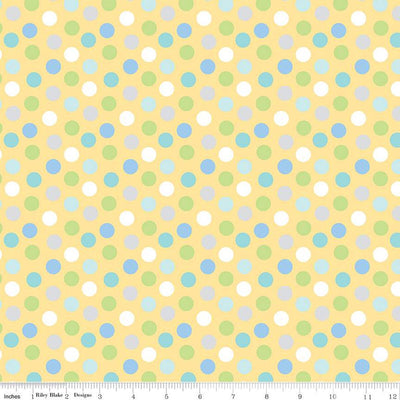 Riley Blake Special Delivery Dots Quilting Cotton Fabric- Yellow