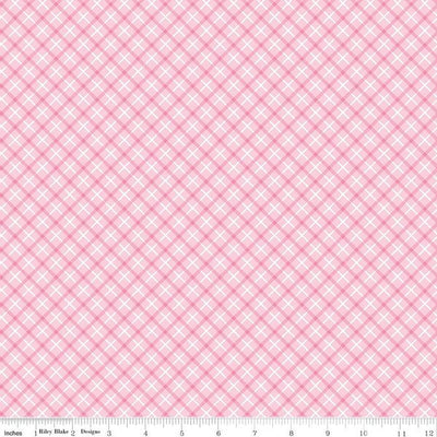 Riley Blake Bundle of Joy Plaid Quilting Cotton Fabric- Pink