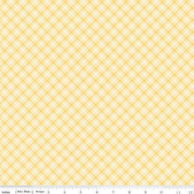 Riley Blake Bundle of Joy Plaid Quilting Cotton Fabric- Yellow
