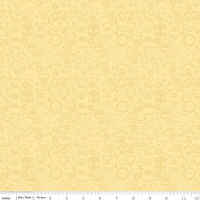 Riley Blake Bundle of Joy Tone-on-Tone Quilting Cotton Fabric- Yellow