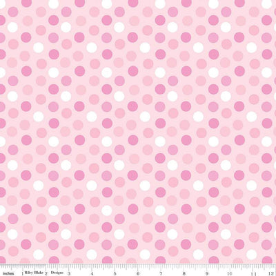 Riley Blake Bundle of Joy Dots Quilting Cotton Fabric- Pink