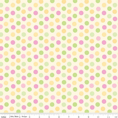 Riley Blake Bundle of Joy Dots Quilting Cotton Fabric- Yellow