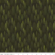 Riley Blake Pine Grove Trees Quilting Cotton Fabric- Green