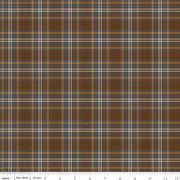 Riley Blake Pine Grove Plaid Quilting Cotton Fabric- Brown