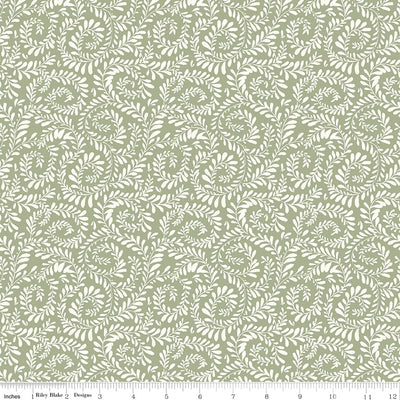 Riley Blake Sunflower Whispers Ferns Quilting Cotton Fabric- Green