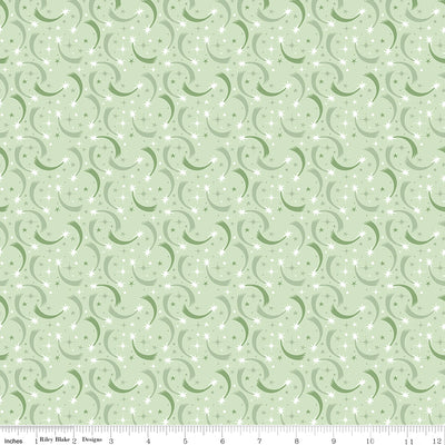 Riley Blake Baby Girl Shooting Stars Quilting Cotton Fabric- Mint