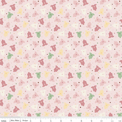 Riley Blake Baby Girl Onesies Quilting Cotton Fabric- Pink