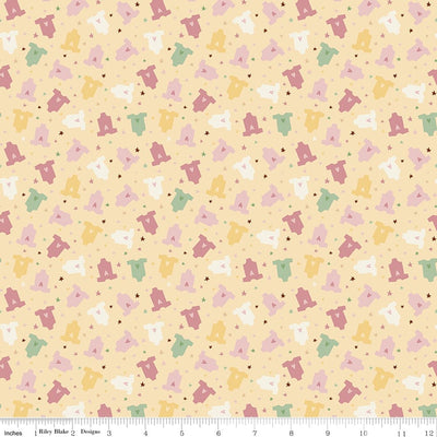 Riley Blake Baby Girl Onesies Quilting Cotton Fabric- Yellow