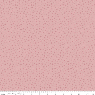 Riley Blake Baby Girl Hearts Quilting Cotton Fabric- Rose