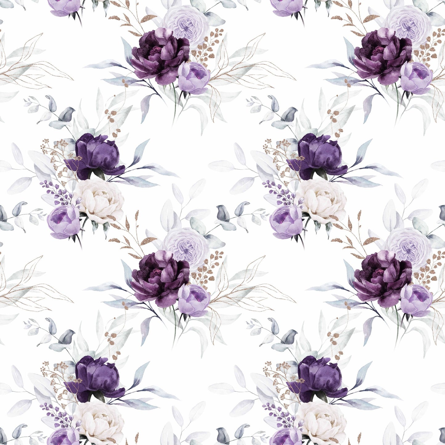 Queen-Sized Plum Roses Luxurious Fleece Blanket - 80x95 inches