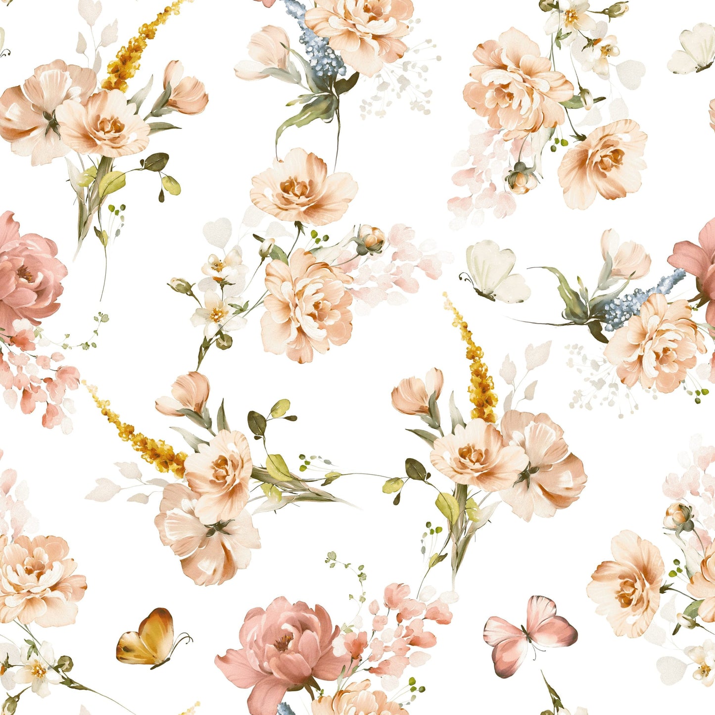 Queen-Sized Butterfly Floral Luxurious Fleece Blanket - 80x95 inches