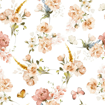 Queen-Sized Butterfly Floral Luxurious Fleece Blanket - 80x95 inches