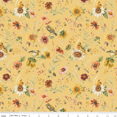Riley Blake Sunflower Whispers Prairie Quilting Cotton Fabric- Yellow