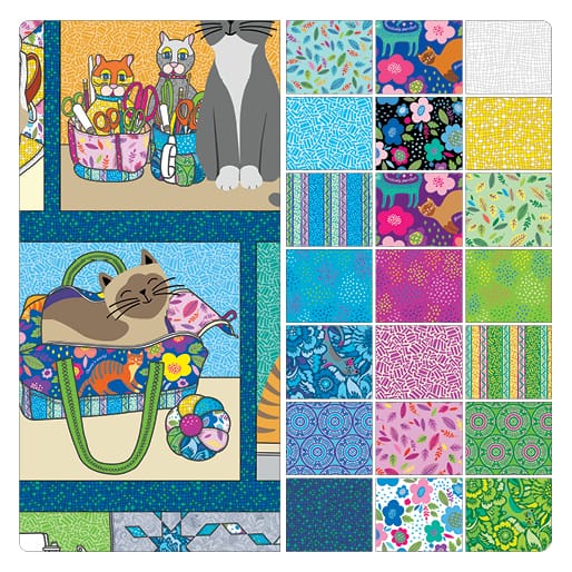 Benartex Cheeto's World Dashes Quilting Cotton Fabric-  Fuchsia