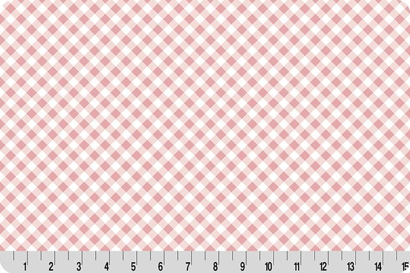 Shannon Fabrics Cottage Rose Lane Gingham Quilting Cuddle 43/44" wide- Seashell