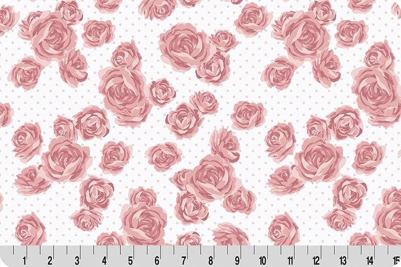 Shannon Fabrics Cottage Rose Lane Mayfair Quilting Cuddle 43/44" wide- Seashell