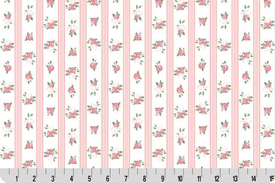 Shannon Fabrics Cottage Rose Lane Notting Hill Stripe Quilting Cuddle 43/44" wide- Seashell