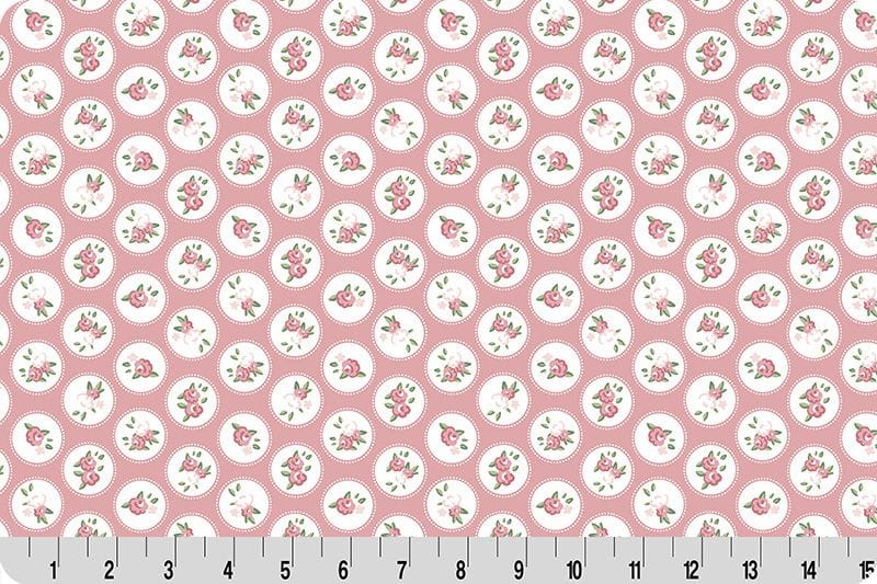 Shannon Fabrics Cottage Rose Lane Windsor Rose Quilting Cuddle 43/44" wide- Seashell