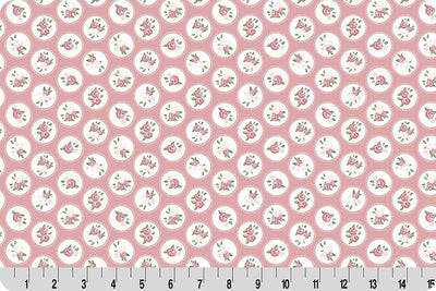 Shannon Fabrics Cottage Rose Lane Windsor Rose Quilting Cuddle 43/44" wide- Seashell