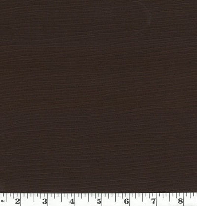 Solid Dark Brown Crinkle Polyester Fabric