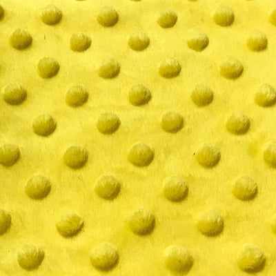 Yellow Canary Softee Dot Minky Fleece
