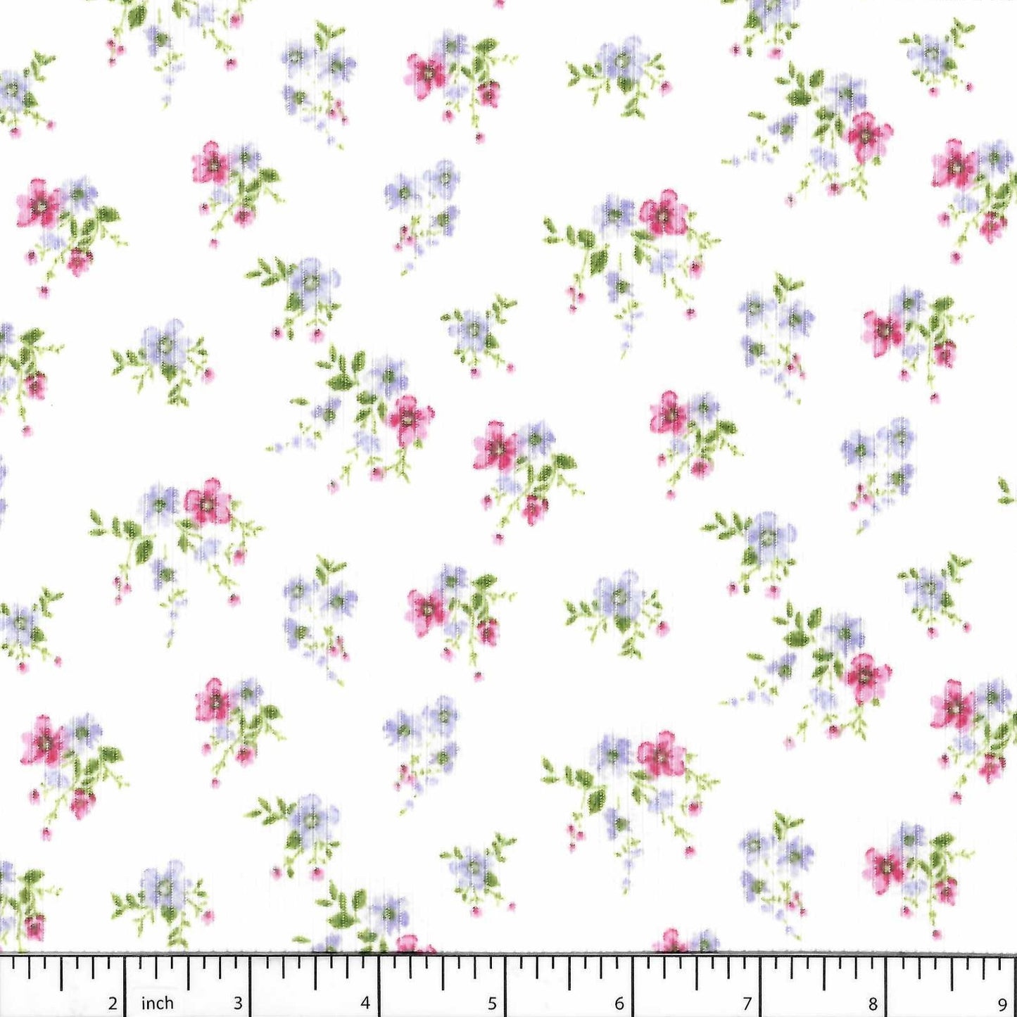 Elsa Ivory Flower Bunches Soft Rib Knit Fabric