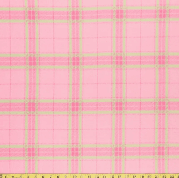 Frankel Pink Plaid Polar Fleece