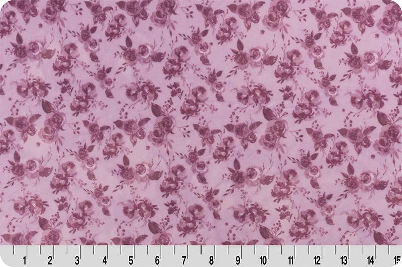 Shannon Fabrics Garden Bouquet Tonal Quilting Cuddle 43/44" wide- Woodrose